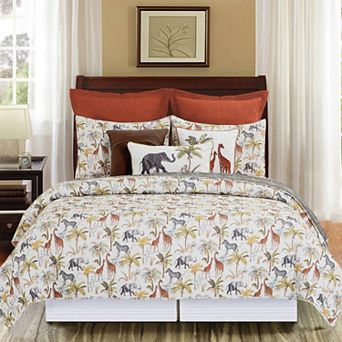 C&F Home 3 pc Nico Safari Wildlife Quilt Set with Shams
