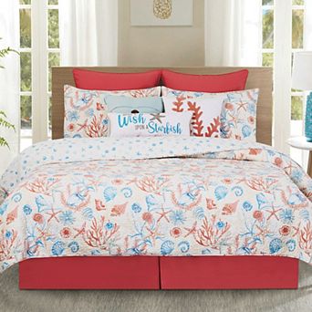 C&F Home 3 pc Shelly Shores Coastal Quilt Set with Shams