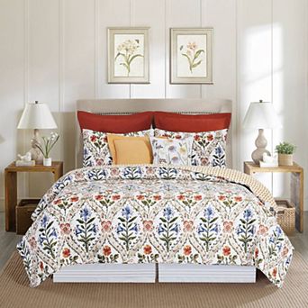 C&F Home Victoria's Garden Floral King Quilt Set with Shams