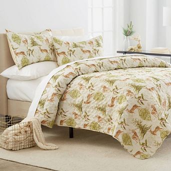 C&F Home Winter Trails Deer King Quilt Set with Shams