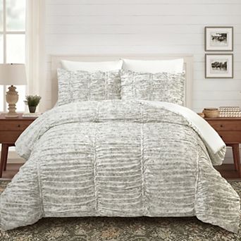 Modern Heirloom Floral Toile Comforter Set with Shams