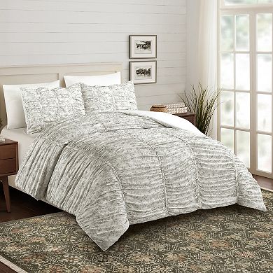 Modern Heirloom Floral Toile Comforter Set with Shams
