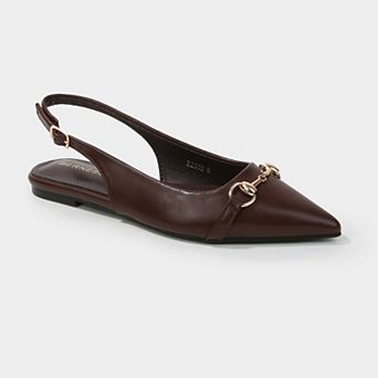 Rio Slingback Flats with Gold-Tone Bit