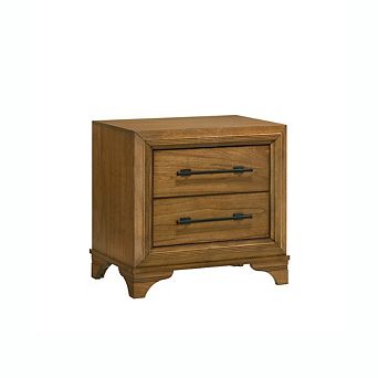 New Classic Furniture Talcott Wood 2-Drawer Nightstand