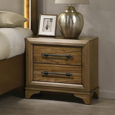 New Classic Furniture Talcott Wood 2-Drawer Nightstand