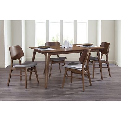 New Classic Furniture Oscar 5-Piece Wood Dining Table Set