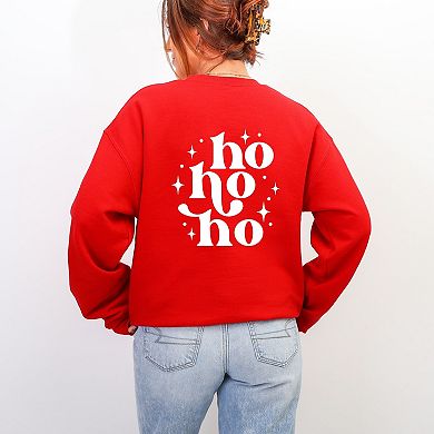 Whimsical Ho Ho Ho Front And Back - Women's Graphic Sweatshirt