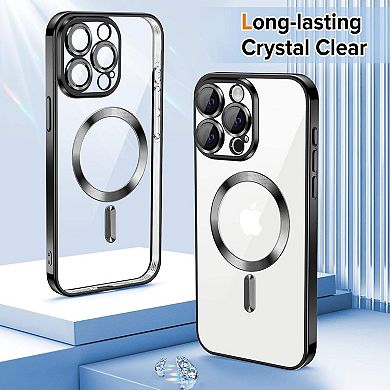 Entronix Magnetic Case for iPhone - Clear Back Luxury Glossy Cover