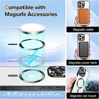 Entronix Magnetic Case for iPhone - Clear Back Luxury Glossy Cover