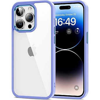 Entronix Clear Back Case for iPhone - Impact Resistant Chrome Frame