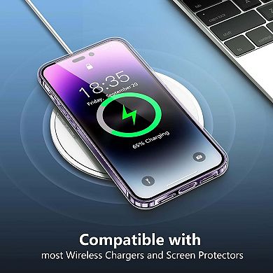 Entronix Bundle for iPhone - TPU Clear Case with 2 Screen Protectors & 2 Camera Lens Protectors