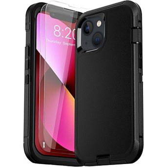 Entronix Bundle for iPhone - Heavy Duty triple-layer Protection case with 2 Screen Protectors
