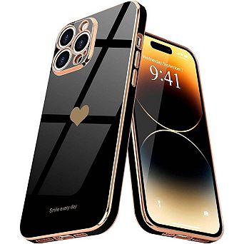 Entronix Luxury Glossy Heart Case for iPhone - Flexible and Stylish Protection