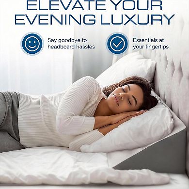 Modern Bed Wedge Pillow for Headboard Gaps - Stylish, Supportive, and Convenient