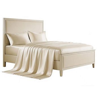 Queen Size Satin Sheet Set - 4 pc Soft Polyester Microfiber