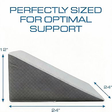 Memory Foam Bed Wedge Pillow for Sleep Apnea and Acid Reflux Relief
