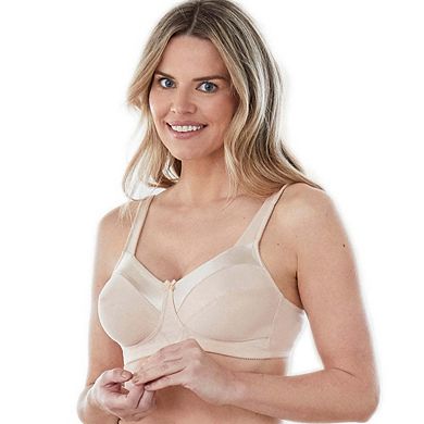 Bestform Satin Trim Wireless Cotton Bra with Unlined Cups-5006715