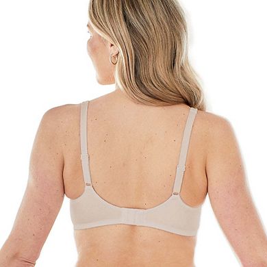 Bestform Satin Trim Wireless Cotton Bra with Unlined Cups-5006715