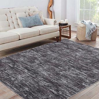 Modern Abstract Area Rug Machine Washable Soft Non-Slip Low Pile Rugs for Living Room Playroom