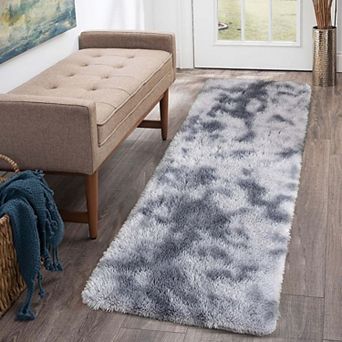 Fluffy Shaggy Washable Area Rug-Thick Soft Non-Slip Cozy Mat for Bedroom Nursery Living Room Home