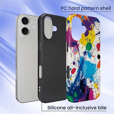 Smartphone Case for iPhone - 2-Layer Durable Smartphone Protection Case - Color Splash