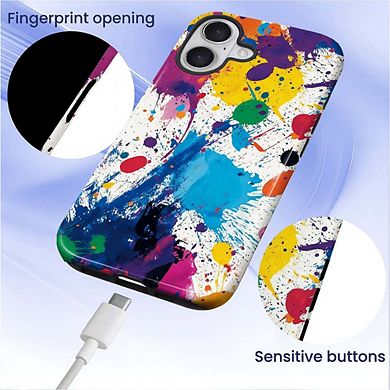 Smartphone Case for iPhone - 2-Layer Durable Smartphone Protection Case - Color Splash