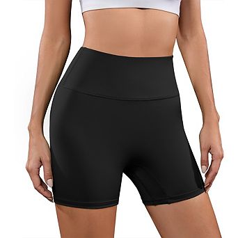 High Waisted Biker Shorts for Women Tummy Control Fitness Athletic Workout Running Yoga Gym Shorts
