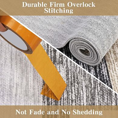 Modern Geometric Living Room Rug Stain-Resistant Lightweight Area Rug for Dining Room
