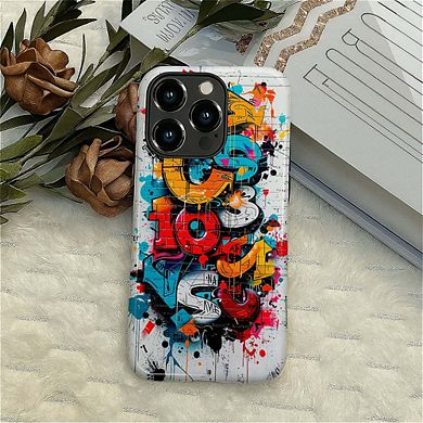 Smartphone Case for iPhone - 2-Layer Durable Smartphone Protection Case - Graffiti Riot