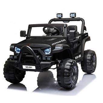 12V Ride On Car, Ride On Toy w/Parent Remote, Spring Suspension, Bluetooth, Music & Horn, LED Light