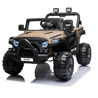 12V Ride On Car, Ride On Toy w/Parent Remote, Spring Suspension, Bluetooth, Music & Horn, LED Light
