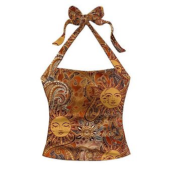 Halter Tops for Women Slim Fit Backless Lining Summer Fashion Sleeveless Tie Back Y2k Tank Top