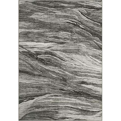 Neutral Abstract Washable Rug,Non-Slip Foldable Thin Carpet for Living Room Bedroom Dining