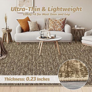 Modern Ultra-Thin Washable Rug,Non-Slip Soft Indoor Carpet for Living Room Bedroom Dining