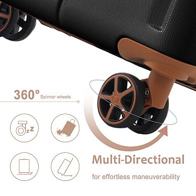 28” Expandable ABS Hardshell Luggage with TSA Lock & Double Wheels