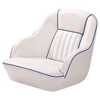 Captain Bucket Seat, Marine Vinyl Boat Chair with Thickened Sponge Padding & Ergonomic Backrest