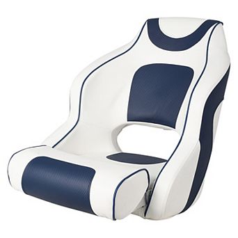 Captain Bucket Seat, Marine Vinyl Boat Chair with Thickened Sponge Padding & Ergonomic Backrest