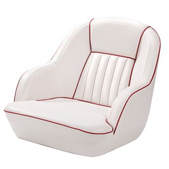 Captain Bucket Seat, Marine Vinyl Boat Chair with Thickened Sponge Padding & Ergonomic Backrest
