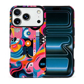 Smartphone Case for iPhone - 2-Layer Durable Smartphone Protection Case - Abstract Muse