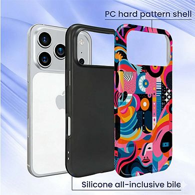 Smartphone Case for iPhone - 2-Layer Durable Smartphone Protection Case - Abstract Muse