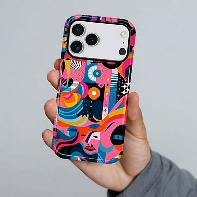 Smartphone Case for iPhone - 2-Layer Durable Smartphone Protection Case - Abstract Muse