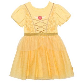 Baby & Toddler Girls Disney's Belle Short Sleeve Cosplay Dress