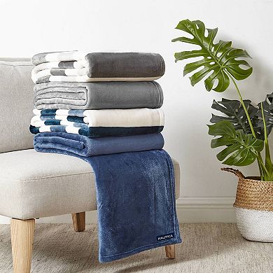 Nautica Awning Stripe Throw Blanket
