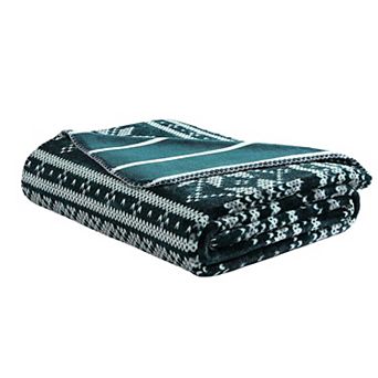 Nautica Fairisle Texture Throw Blanket