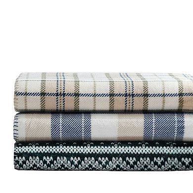 Nautica Fairisle Texture Throw Blanket