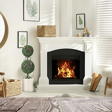 3FT Double Ball Topiary Vines & Insects, Set of 2