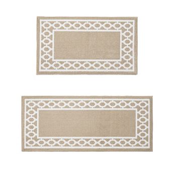 Jean Pierre New York 2 pc All Loop Christine Border Rug Set