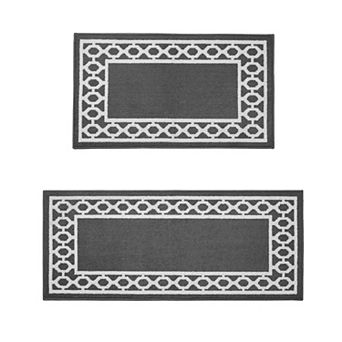 Jean Pierre New York 2 pc All Loop Christine Border Rug Set