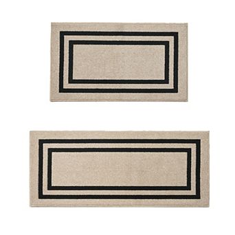 Jean Pierre New York 2 pc All Loop Christine Border Rug Set