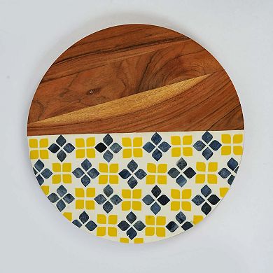 Marigold Mosaic Acacia Wood Inlay Serve Board